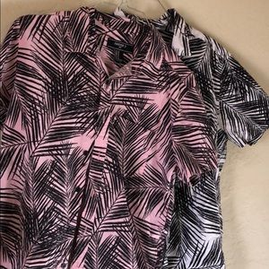 Two forever 21 palm tree design shirt PACKAGE